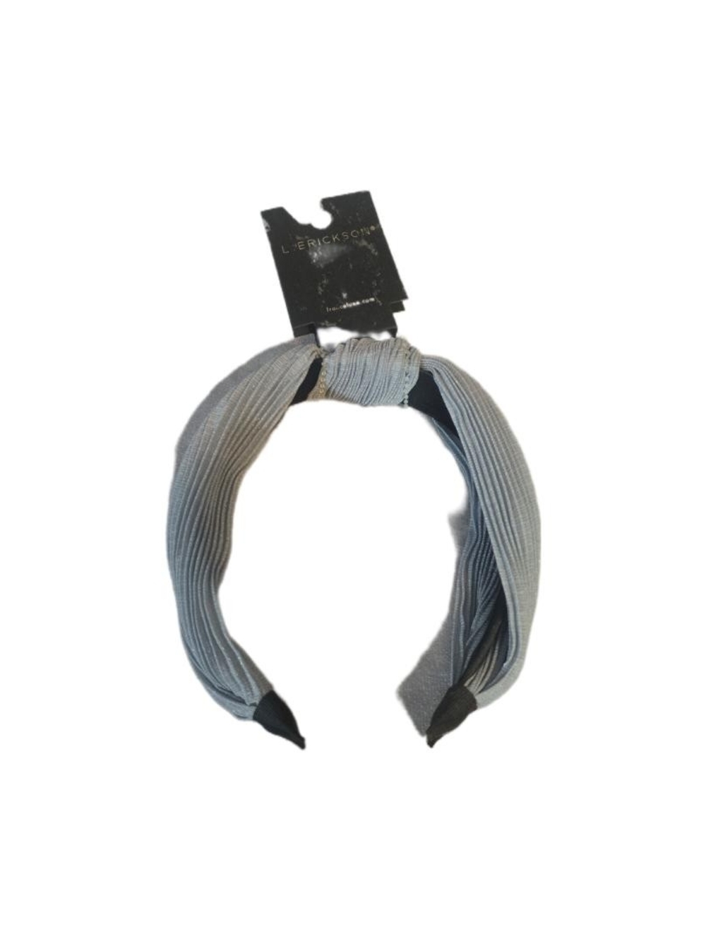 Little Miss Light Gray Ribbed Knotted Headband